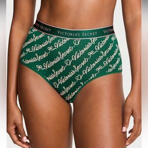 Victoria’s Secret Logo Cotton Modern Brief Panty Underwear. NWT